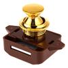 RV Drawer Push Latch Metal Campers Cupboard Door Knob Latch Catches Lock Keyless RV Push Button Cabinet Locks for Camper Caravan