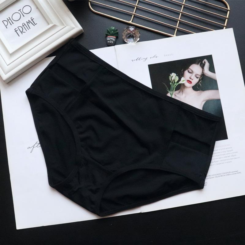 Didelio dydžio apatiniai drabužiai Tuščiavidurės Vidutinio juosmens Moteriškos kelnaitės Moteriškos ledo šilko Pakeliančios klubus Komfortiškos trumpikės