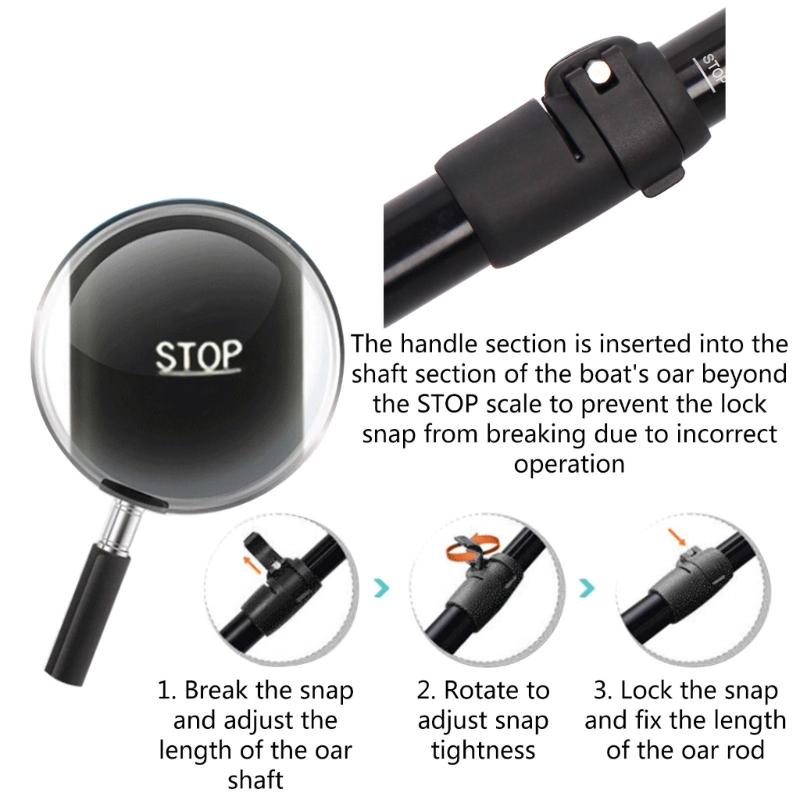 Surfs Paddle Lock, Paddle Clamp Quick Release Paddle Shaft Clamp Adjuster Buckle