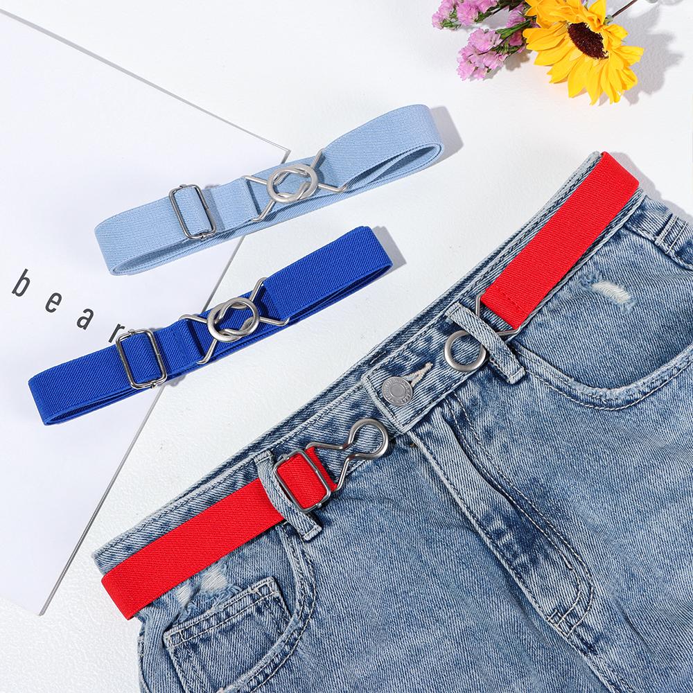 

Wide Adjustable Stretch Waist Belt Leisure Candy Color Elastic Belts