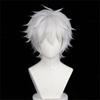 White Anti-upturned Synthetic Short Hair Wig Cosplay Anime Wig Anime Reality Show Wig