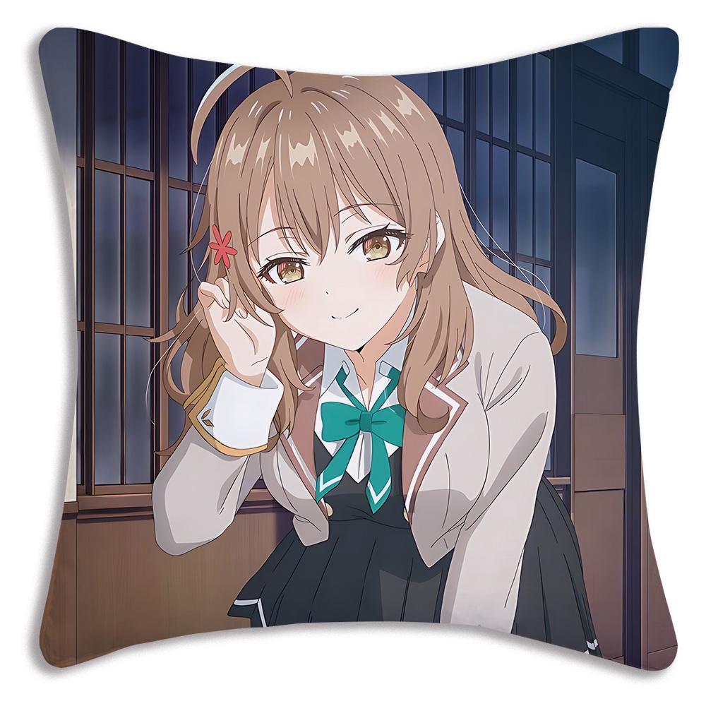 Alya Speaks In Russian Masachika Pillow Covers Cartoon Sofa Decorative Home Double-Sided Printing Short Plush Cute Cushion Cover