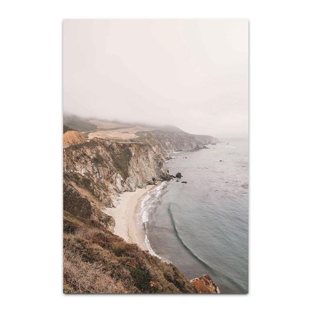 

Прибрежный пляж морской пейзаж холст плакат скандинавский стиль пейзаж настенная живопись с принтом декоративная картина скандинавский домашний декор 21*30cm