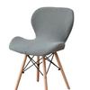 Polars Fleece Fabric Butterfly Chair Cover Stretch Solid Color Curveds Seat Cover Washable Dining Chairs Slipcover