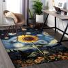 1pc Sunflower Starry Night Chair Mat, Non-Slip Carpet for Office Chairs, Suitable for Home Decor, Living Room, Bedroom, Game Room, Festive Gift, Unive