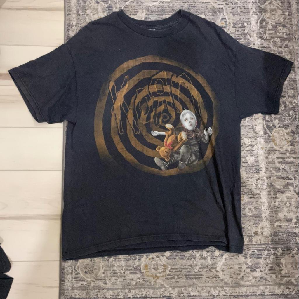 Korn Follow The Leader Cotton Printed TShirt DoubleSided Metal Band Tee Unisexs And Unisexs Oversize Couple Tee Tops