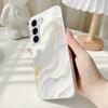 Platinum Textured Electroplated Glass Phone Case Suitable for Samsung Galaxy S26 S25 S24 S23 S22 S20 FE/Ultra/Plus Anti Drop