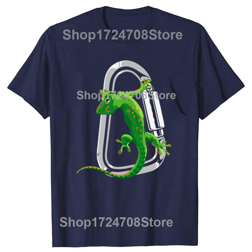 

Funny Climb Gecko T Shirts Summer Rock Climbing Mountain Outdoor Adventure Sports Cotton Short Sleeve Birthday Gifts Tshirt Men S