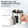 Rustfrie stålkopper 10oz 6oz Campingkrus 4 stk Gjenbrukbare Premium Metallkopper Dobbeltvegg Drikketumbler for Grill Hjem Drikkeverktøy