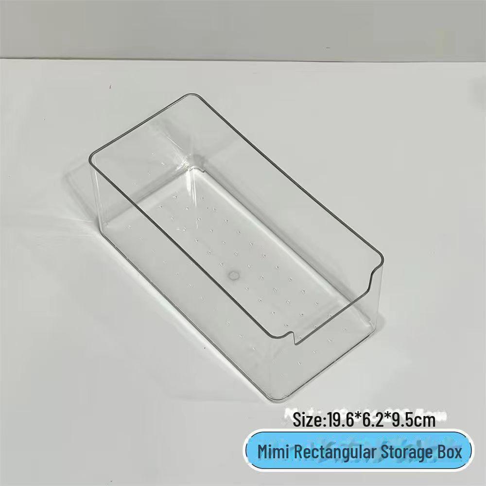 

Акриловый прозрачный настольный ящик для хранения косметики, чайных пакетиков и всякой всячины