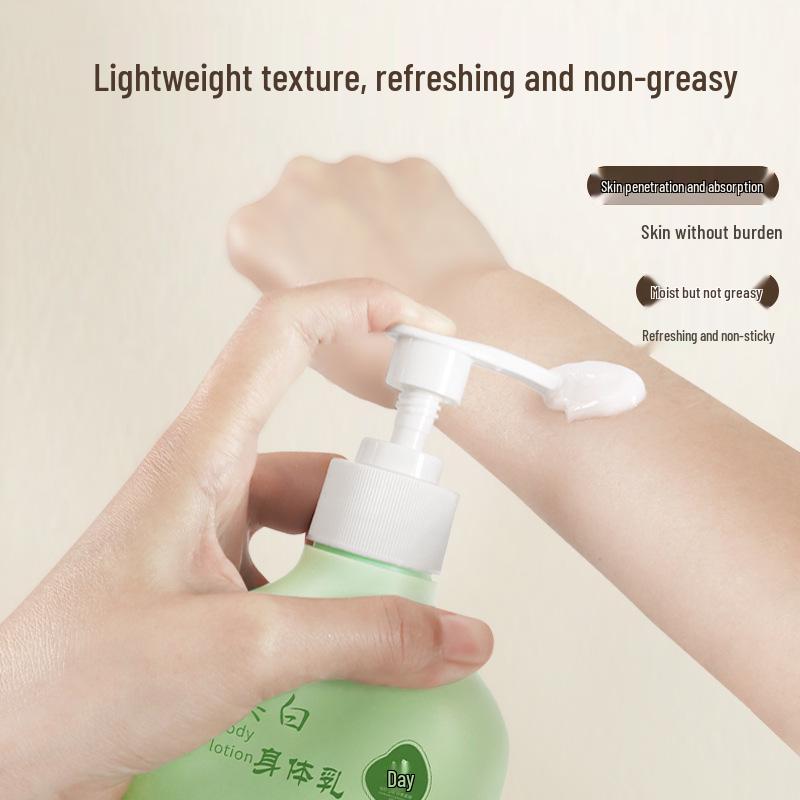 Mu Si Ting Whitening and Moisturizing Body Lotion - Smooth, Refreshing, Non-Greasy, Long-Lasting Fragrance, 300g