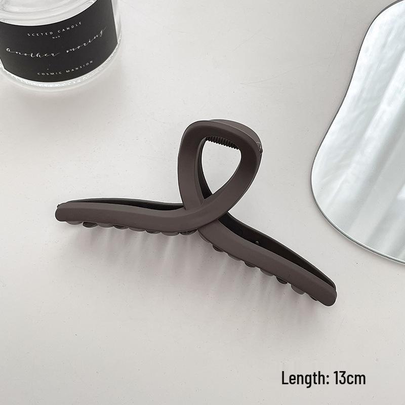 Women's Black Large Shark Claw Hair Clip for Advanced Style