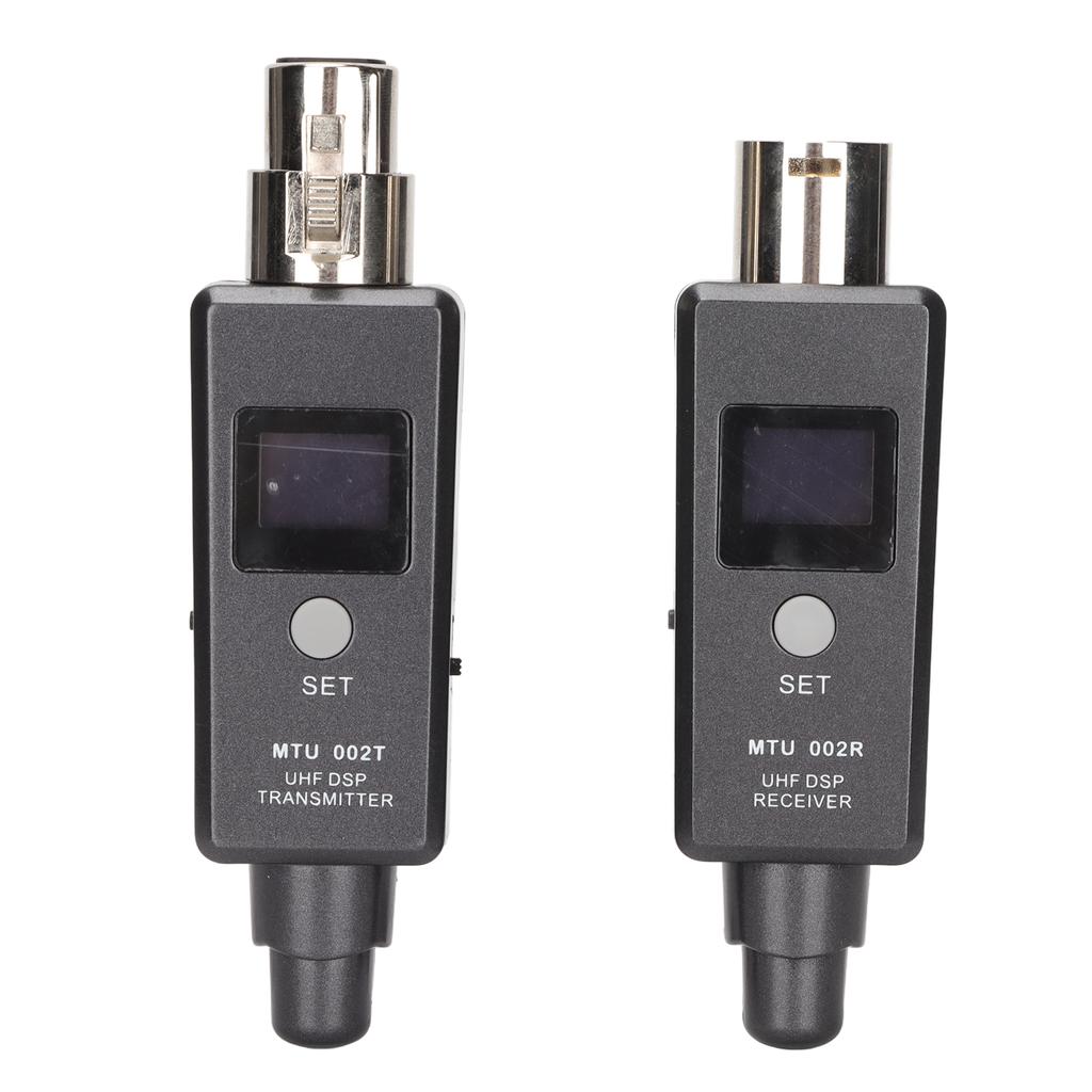 Wireless Microphone Adapter Rechargeable Wireless Microphone XLR Transmitter Receiver for Sound Mixe