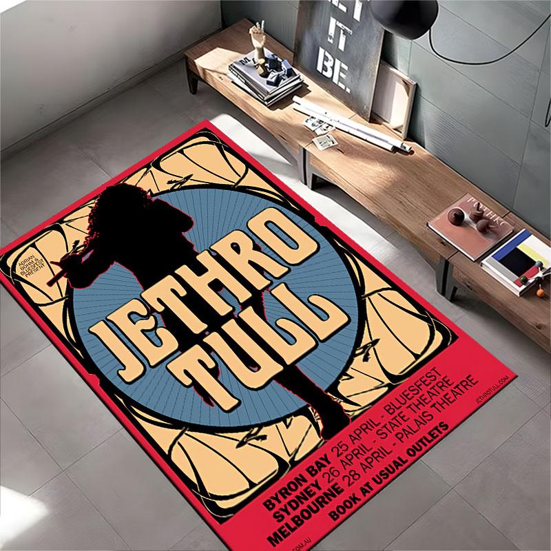 Jethro Tull Concert Poster suitable as a non-slip mat for the living room or bedroom sofa