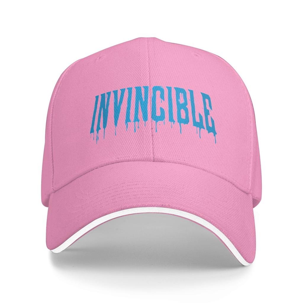 Invincible Paint Drip Logo Casual Baseball Cap Hunting Camping Hats Summer High Quality Unisex-Teens Fitted Retro Baseball Caps