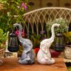 Goodeco Elephant/Giraffe Statue with Solar Lantern Figures, for Garden/Yard Decortion, Gifts for Women Men Mum Birthday Gift