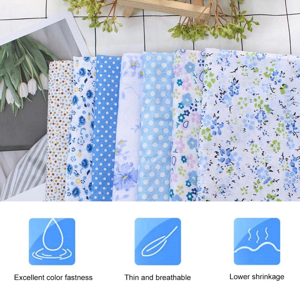 7Pcs 50*50cm Pre-cut Cotton Cloth Cotton Fabric Bundle Quilting Fabric  Patchwork Quilt Making