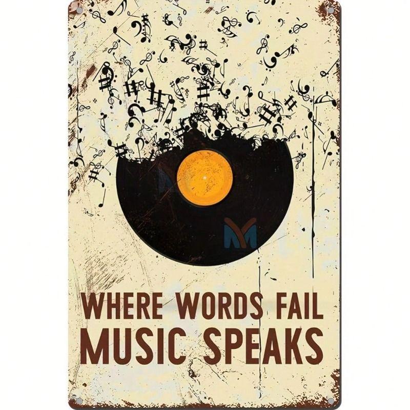 Vintage Style Metal Decorative Painting for Bars Cafes Garages