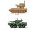 1/72 T-90MS T-14 Panzer Militärmodell ZTL11 gepanzertes Fahrzeug Puzzle Bauspielzeug für Erwachsene und Kinder