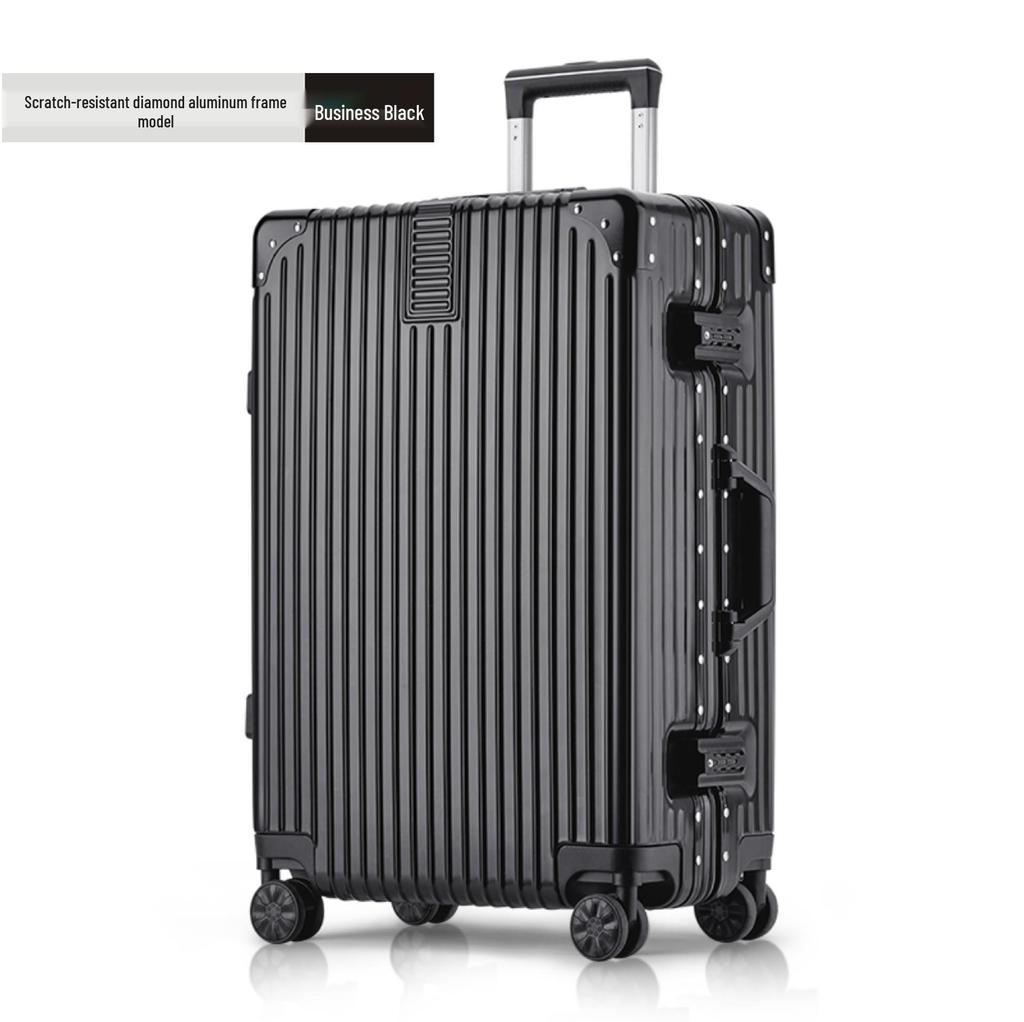 Aluminum Frame Luggage with Universal Wheels: 20", 24", 26" & 28" Carry-On Options for Students & Travelers