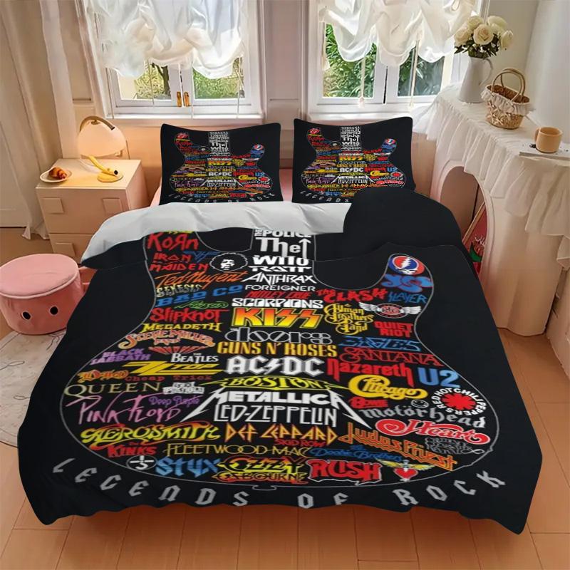 Legends Rock Bedding 3 Piece Set HD Print Duvet Cover Pillowcases for Teens Adult Bedroom Decoration Christmas Gift