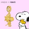 GNOCE Peanuts Woodstock Pave Diamond Pendant Dangle Charm for Women, S925 Sterling Silver, Dangle Charm for Women, Wife, Valentine's Day, Mother's