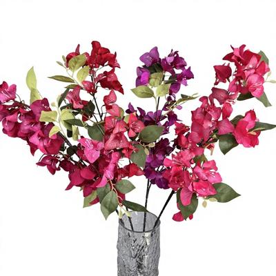 One Artificial Bougainvillea Crape Myrtle Flower Branches for Hotels Wedding Home Floral Arrangement
