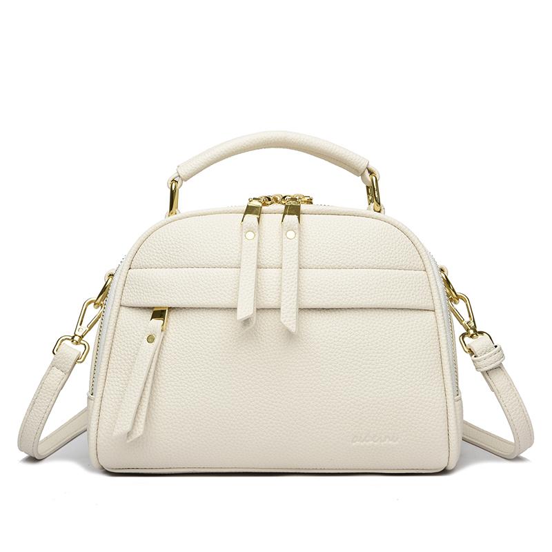 Retro Style PU Leather Shoulder Bag for Women Monochromatic Crossbody Bag Luxurious Design New Fashion Standard