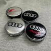 4Pcs 60mm Car Center Wheel Hub Cover Tire Cap For s7 Sline A1 A2 A3 A4 A5 A6 A7 A8 Q1 Q2 Q3 Q4 Q5 Q6 Q7 Q8 TT Auto Accessories7s