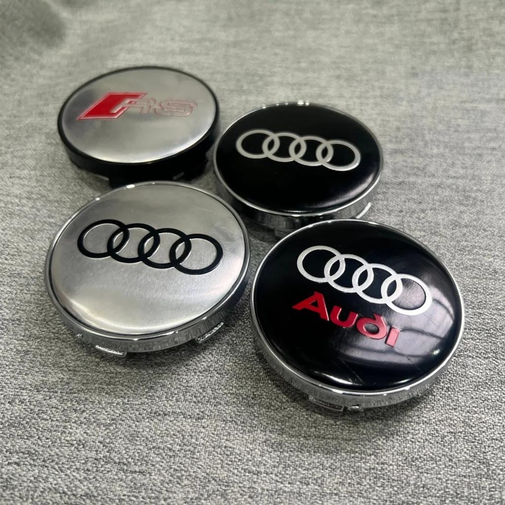 4Pcs 60mm Car Center Wheel Hub Cover Tire Cap For s7 Sline A1 A2 A3 A4 A5 A6 A7 A8 Q1 Q2 Q3 Q4 Q5 Q6 Q7 Q8 TT Auto Accessories7s