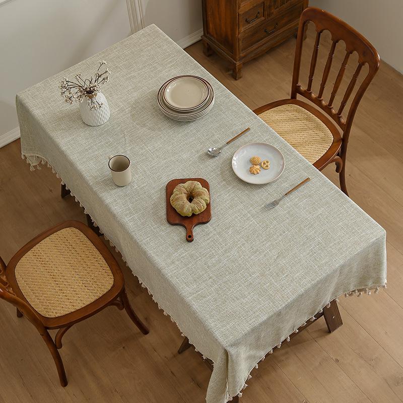 Bamboo Linen Tablecloth Thickened Cotton And Linen Wind Fabric Japanese Conference Tablecloth Tablecloth Coffee Table Cloth