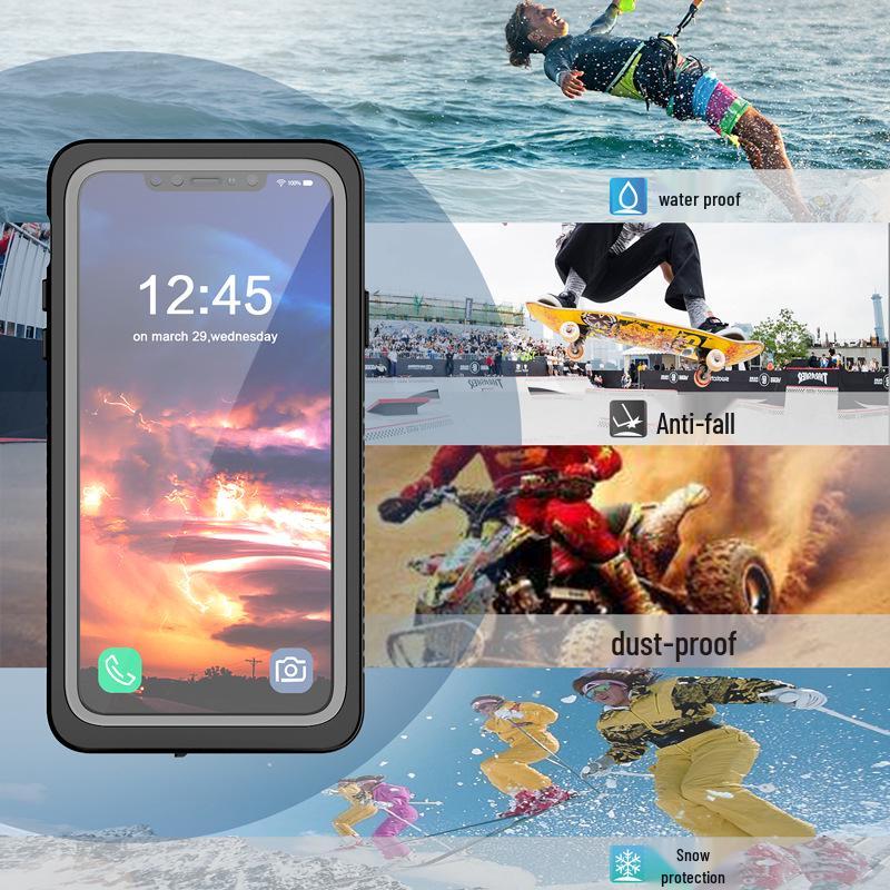 Profesjonalne wodoodporne i odporne na wstrząsy etui do iPhone 11 Pro Max - Idealne do pływania, snorkelingu i sportów na świeżym powietrzu