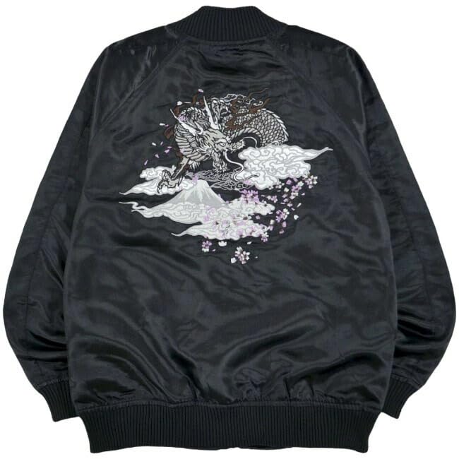 Yoshida Yu Sukajan Jacket with Japanese Dragon Sizes and LL Men's Embroidery, M, L,