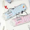 30 Cm Measurement Cartoon Cutter Measurer 8 Digit Calculation Clear Scientific Calculator Multi-function Ruler