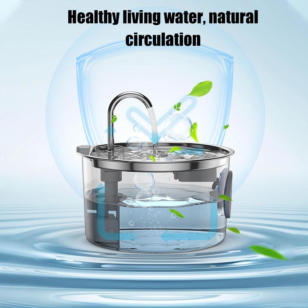 3.2L Cat Drinking Water Fountain Water Bowl Automatic Circulating Water Dispenser for Travel and Business Trips