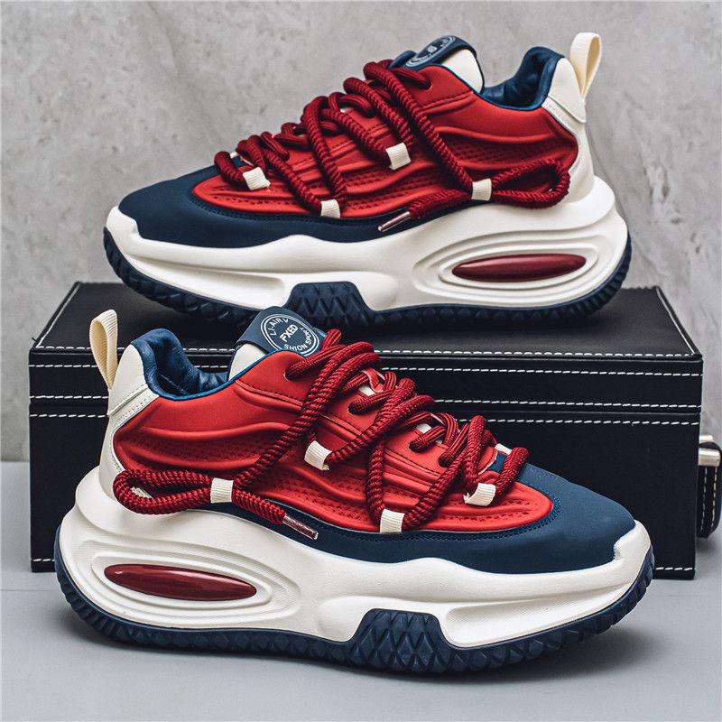 Men s Trendy Height-Boosting Dad Sneakers: Comfortable, Soft, and Wear-Resistant with Thick Soles for Casual Sports. 39