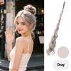 Long Synthetic Messy Bun Ponytail Wig with Rubber Band Hair Tie