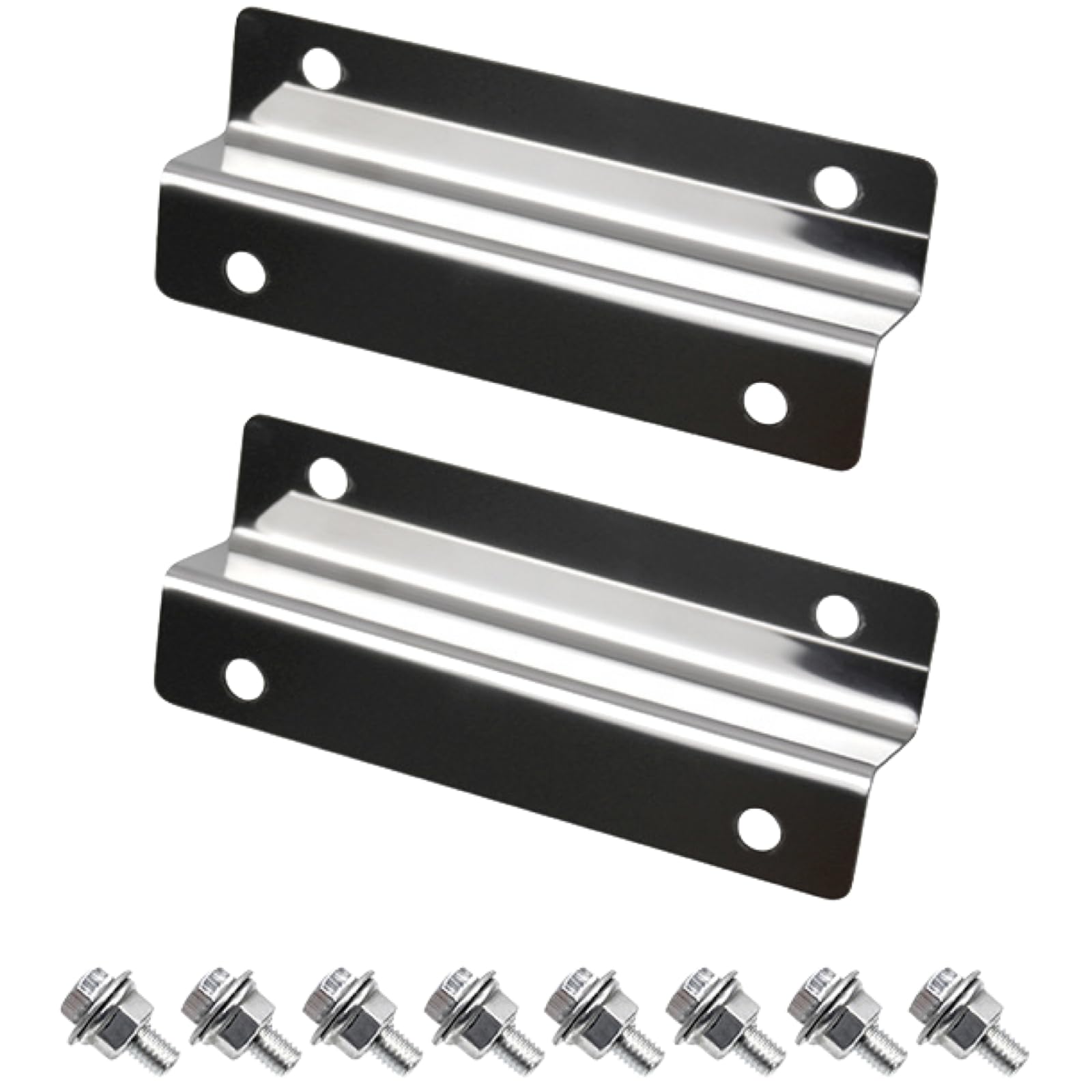 Ailunate Rear Fender Extension Bracket Mudguard for Kei Trucks (Hijet Truck, Sambar Truck, Pixis Truck) - Stainless Steel - 2 Pieces