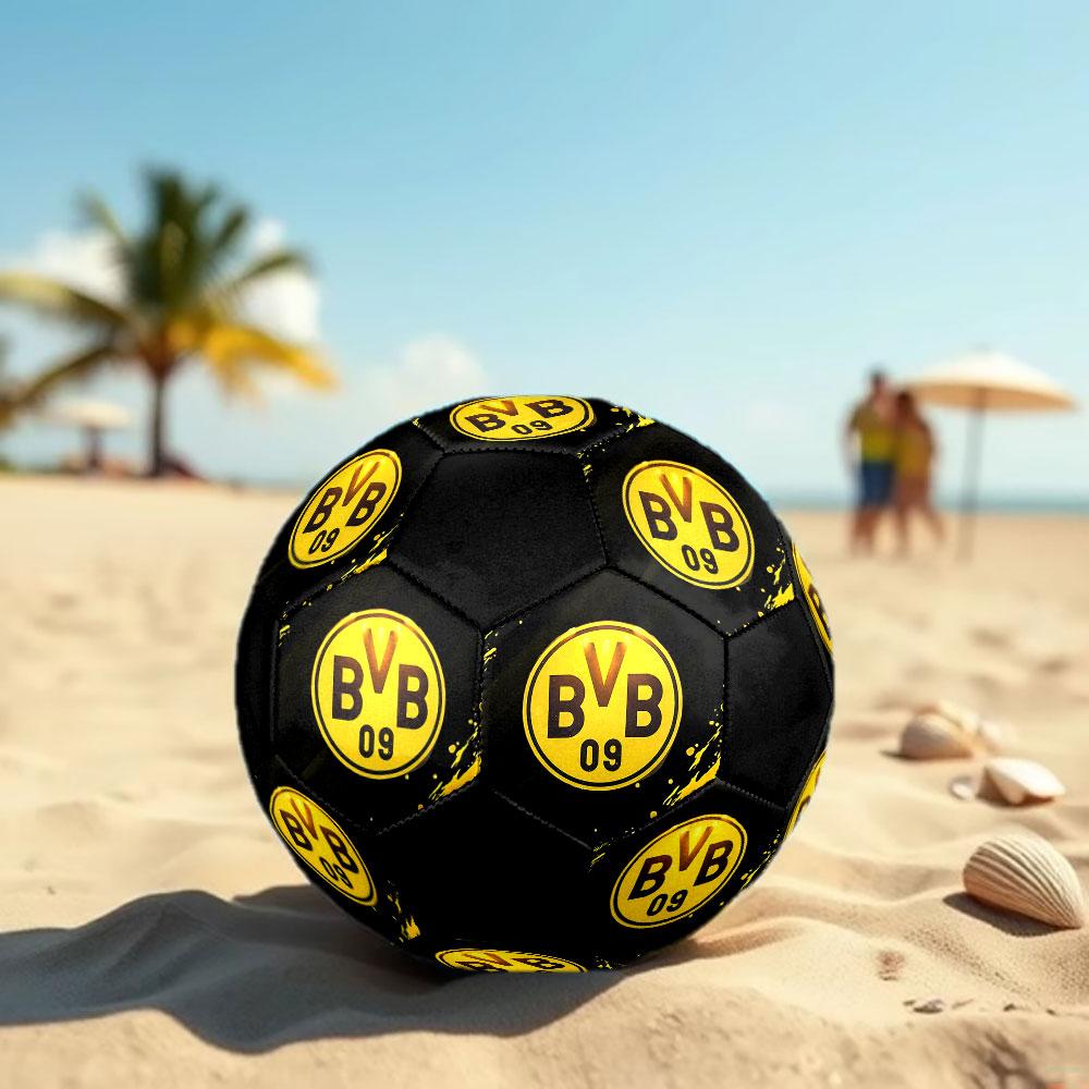 1 pz Pallone da Calcio Borussia Dortmund Taglia 5 Pallone da Calcetto Indoor alla Moda Colorato Gioco in Giardino - Ottimo Regalo per i Fan dello Sport HE15