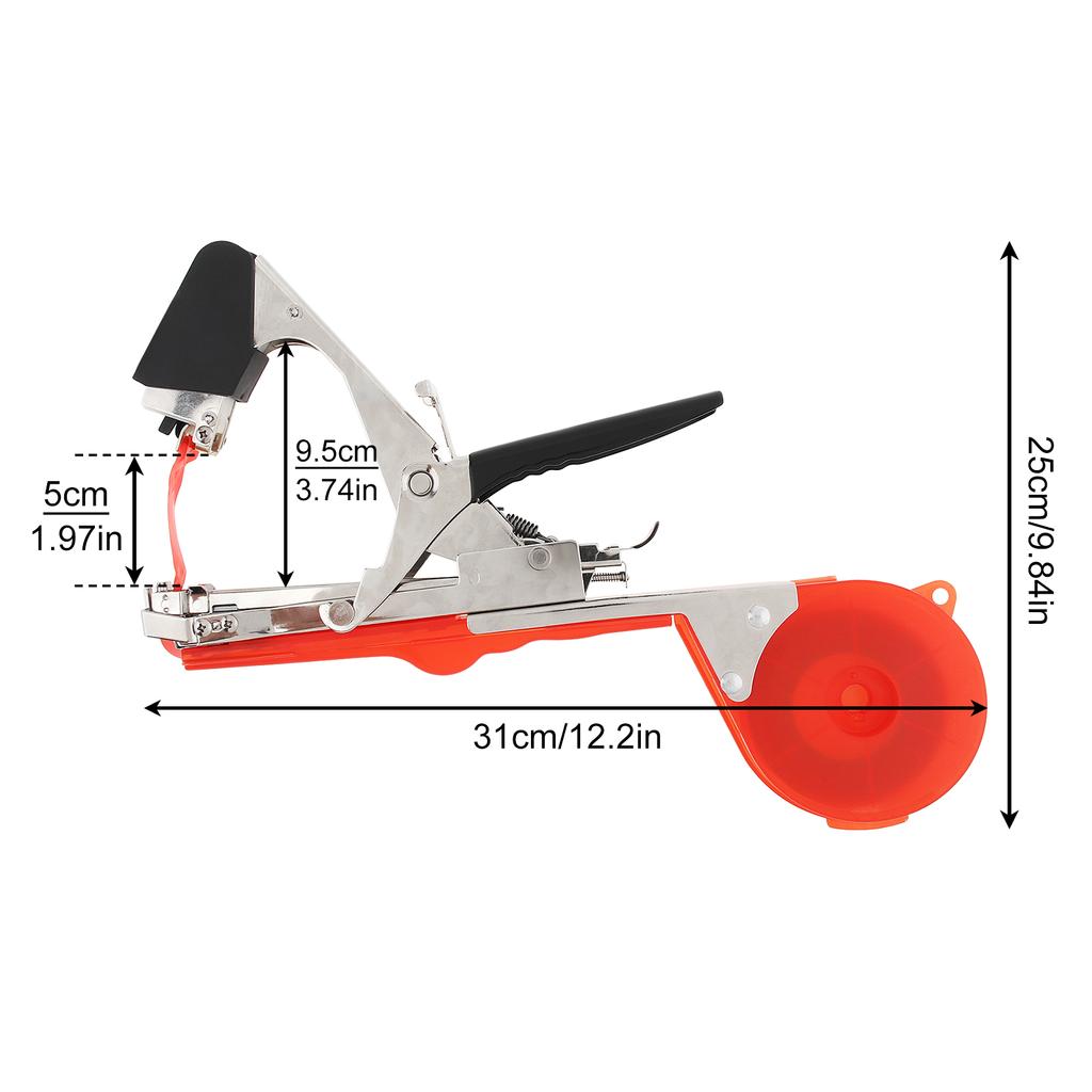 Upgraded Lightweight Tomato Tape Plant Tying Machine for Garden Vegetable Grape Cucumber Pepper with Tape Staple Fruit Twine Tool
