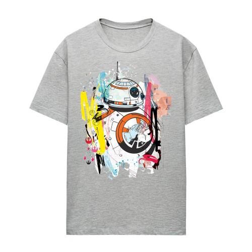 Star Wars Womens/Ladies BB-8 Abstract Heather T-Shirt