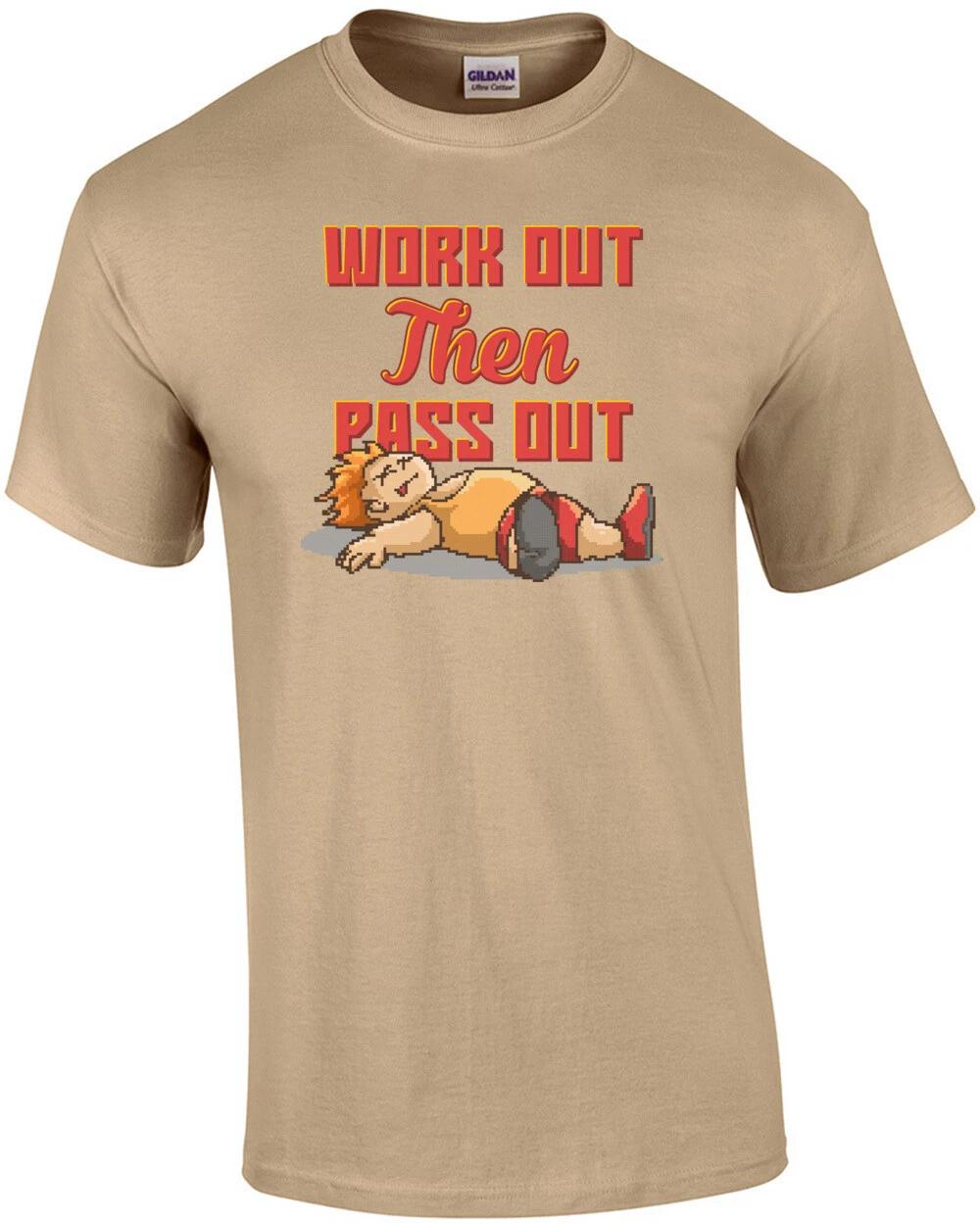 

Work Out Then Pass Out Retro T-Shirt 3XL