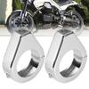 Aluminium Alloy Motorcycle Modified Turn Signal Light Mount Bracket 41mm Fork Clamps Silver