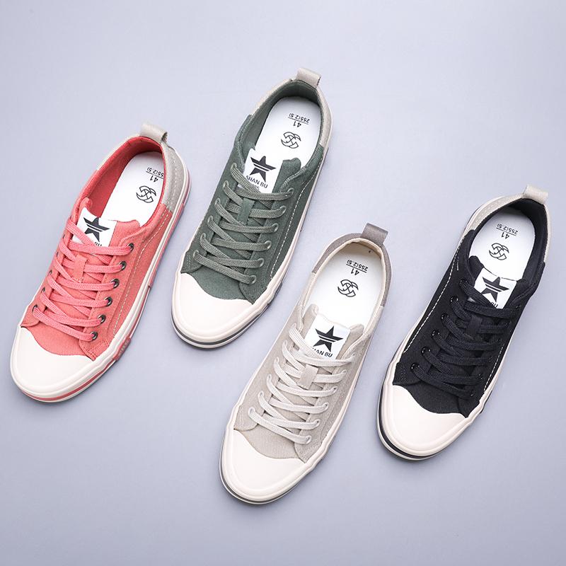 Fashion 2024 High Quality Mens Canvas Casual Shoes Spring and Autumn Mens Flat Casual Sneakers Breathable Canvas Shoes for Mens SS24140