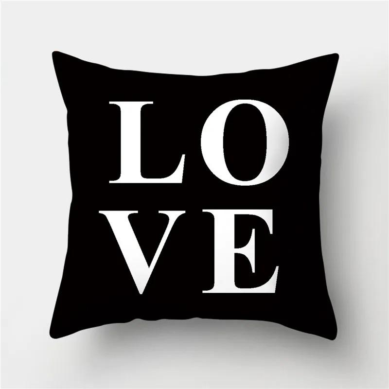 45x45cm black geometric stripes irregular pattern series cushion cover square pillow case home office bedroom decoration