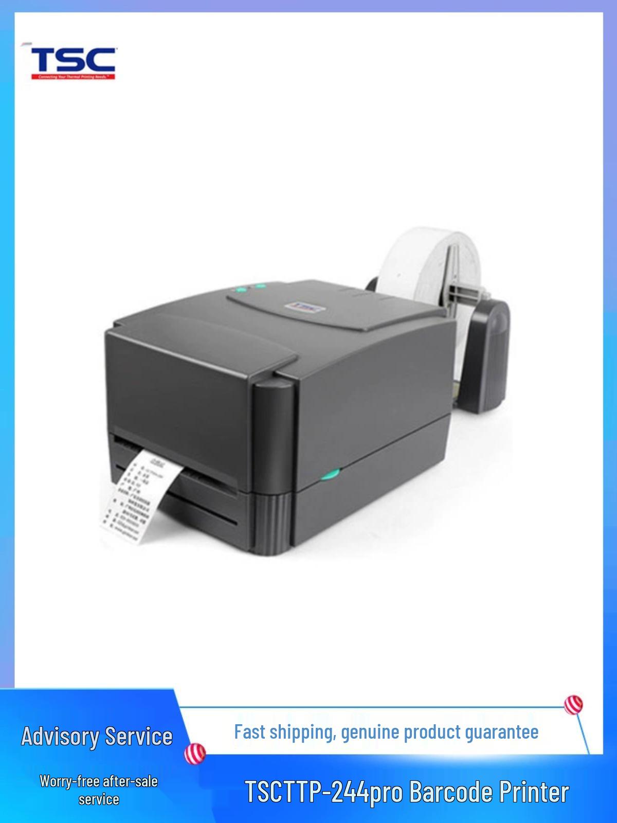 TSC TTP-244 Pro Barcode & Washable Label Printer with Carbon Ribbon Standard-TSC TTP-244Pro
