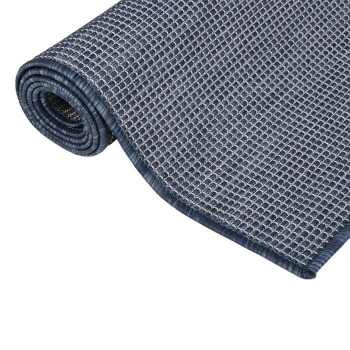 VidaXL Tapis à tissage plat d'extérieur 200x280 cm Bleu