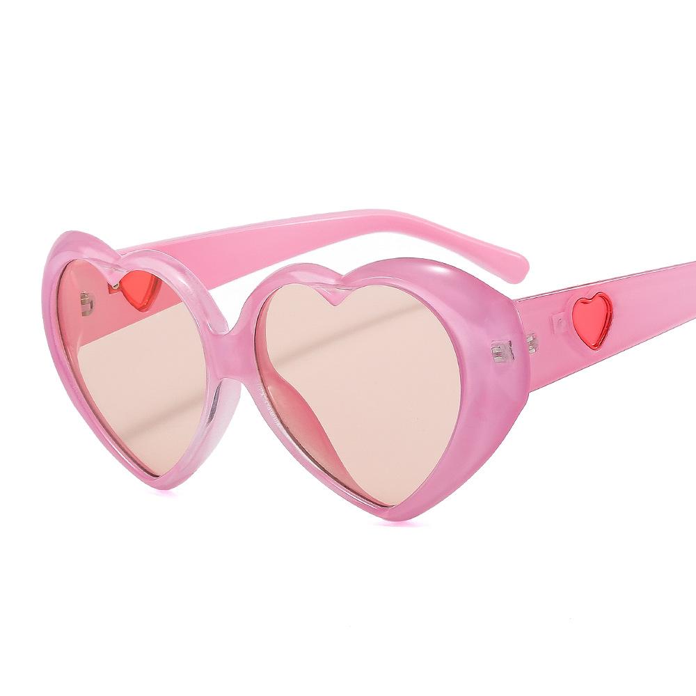 Modern Designer New Custom High Quality Fashion Women Anti Uv Heart Sunglasses Men Luxury Trend Black Heart Shades Sunglasses