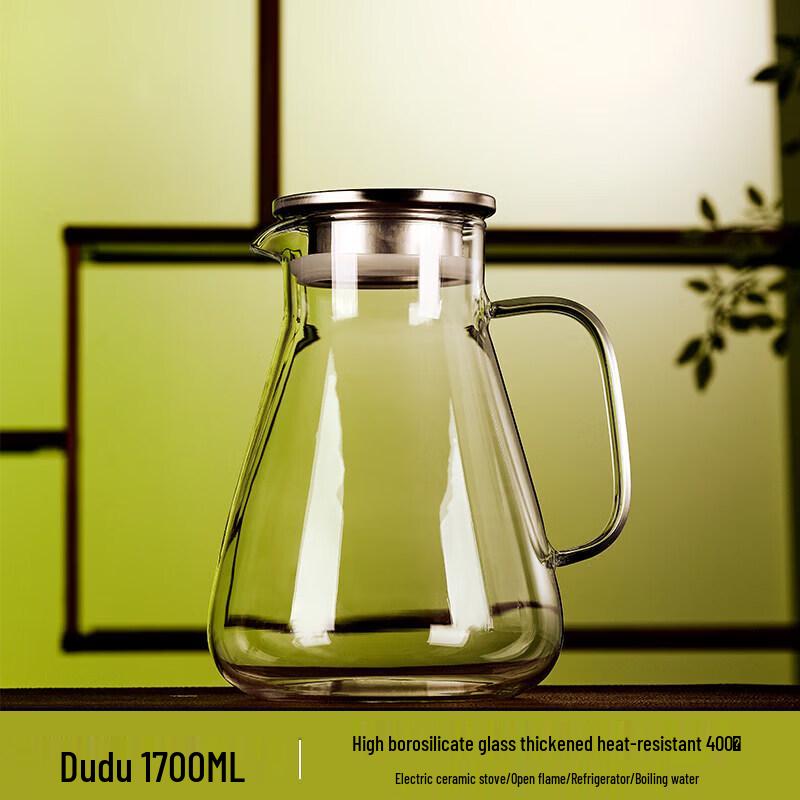 ZISIZ Large Capacity Heat-Resistant Glass Pitcher