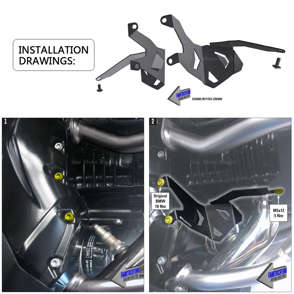 Motorcycle Lambda probe protection Grill Oxygen Sensor Guard Protector Cover For BMW R 1250 GS R1250GS Adventure ADV R1250 RT
